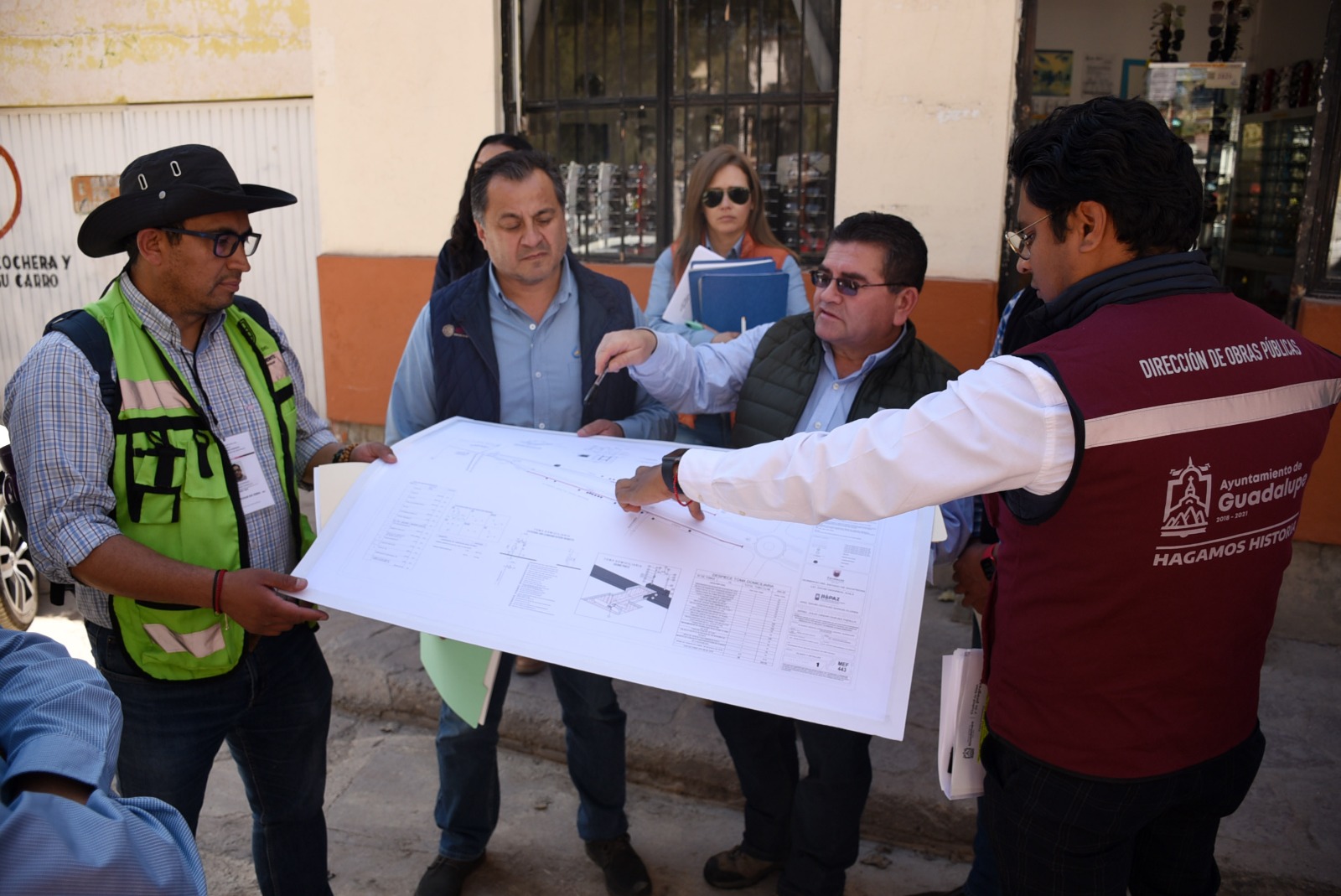 Supervisan Obras En Centro De Guadalupe NTR Zacatecas