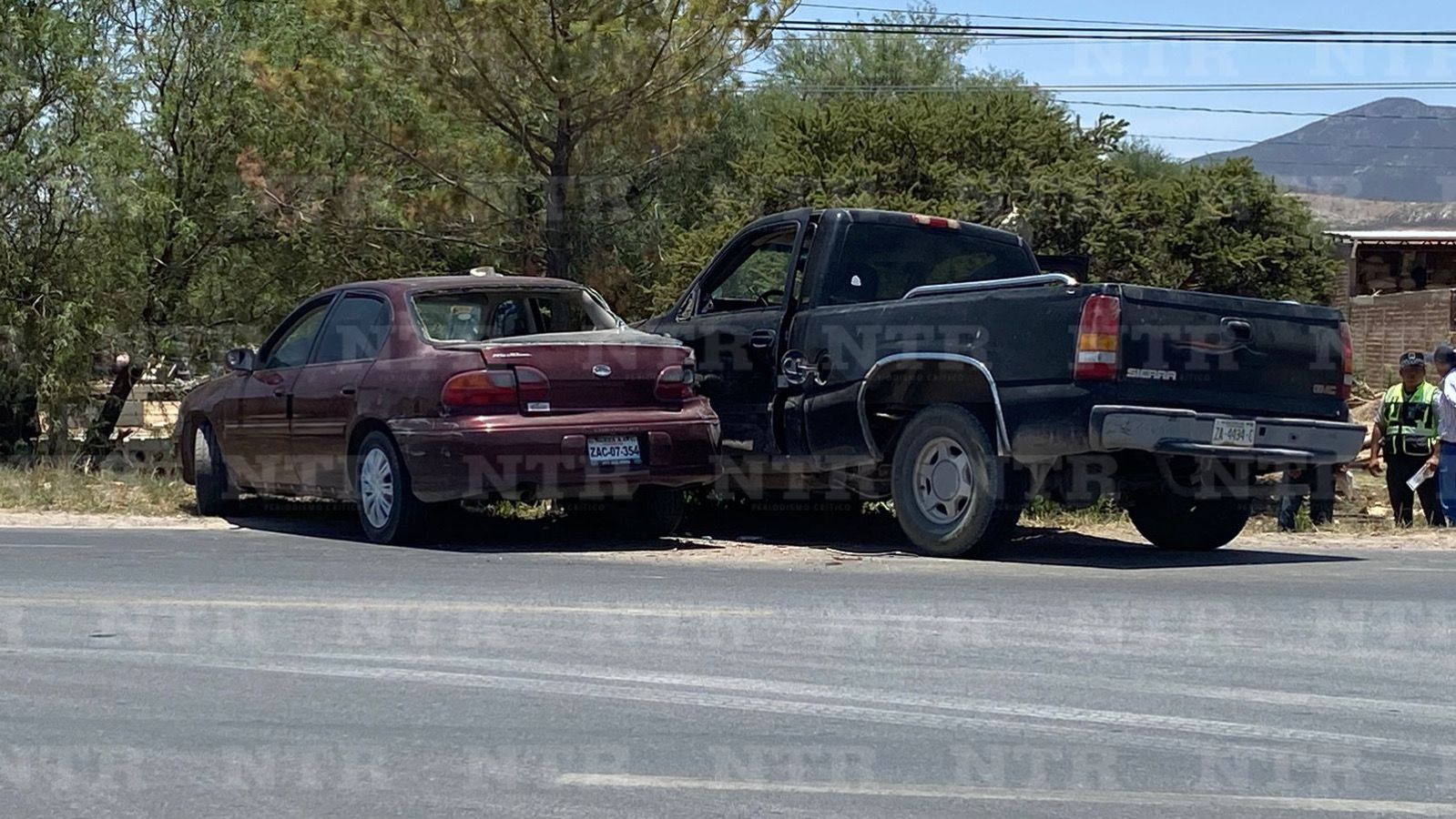 Chocan camioneta y automóvil en Fresnillo NTR Zacatecas