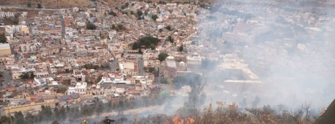 Se quema una hectárea y media de la Bufa