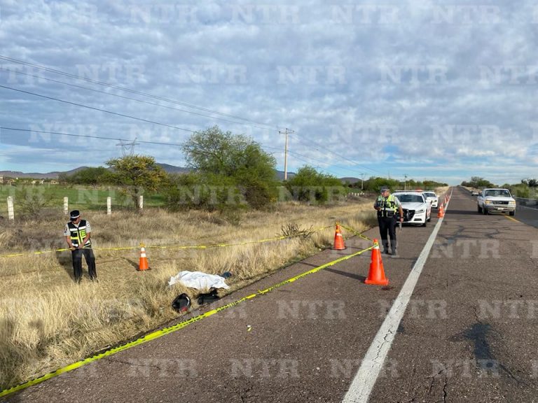 Muere motociclista tras accidentarse