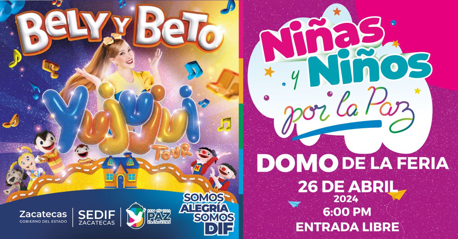 Bely y Beto se presentarán en Zacatecas por Día del Niño - NTR Zacatecas