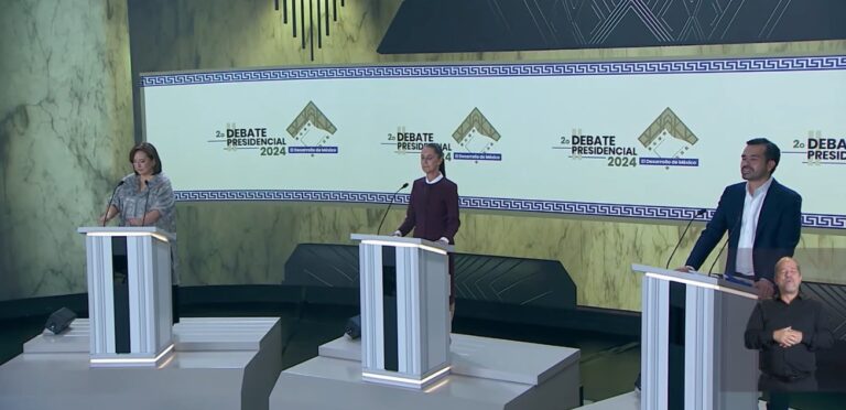 Encaran Xóchitl, Sheinbaum y Máynez segundo debate del INE