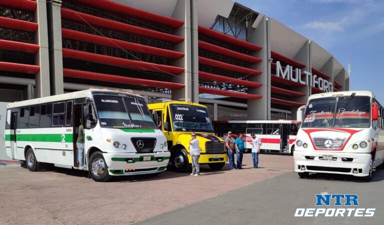 Listos camiones del transporte urbano para su expo 2024