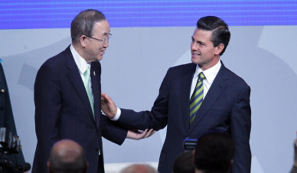 Peña Nieto y Ban Ki-moon dialogan sobre derechos humanos y seguridad