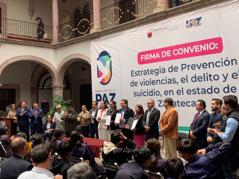 Firman convenio SEZ y UAZ para prevenir la violencia