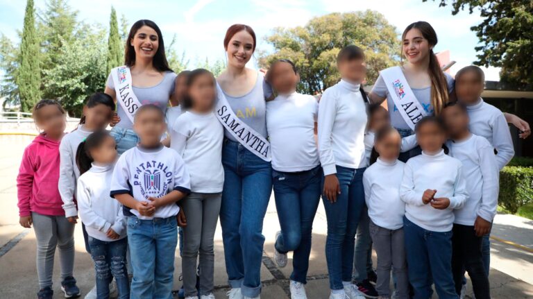 Conviven candidatas de la Fenaza con niños de Casa Cuna