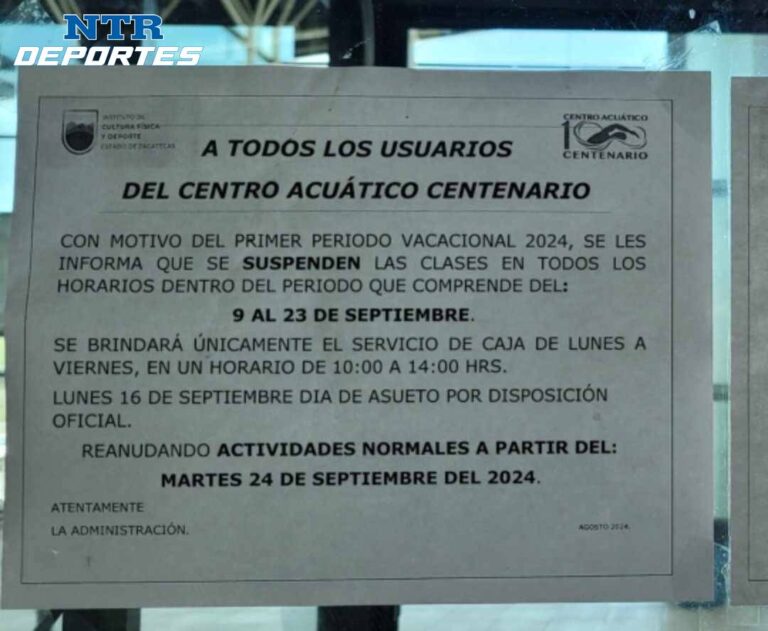 Denuncian cobros excesivos en Alberca Centenario