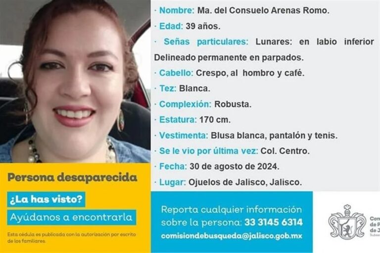 Desaparece familia que iba de Ojuelos a Zacatecas