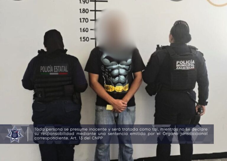 Detienen a hombre por violencia familiar