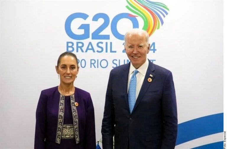 Aborda Sheinbaum economía y migración con Biden y Xi Jinping