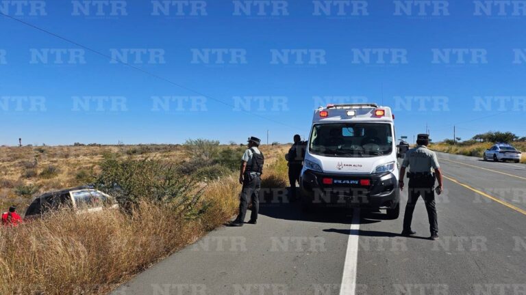 Atiende GN accidente sobre carretera federal 45 en Sain Alto
