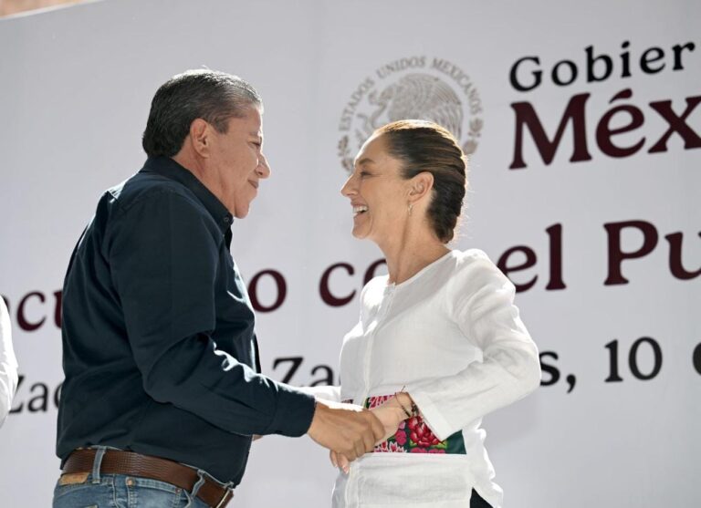 Destaca Sheinbaum estrategia de seguridad de Zacatecas