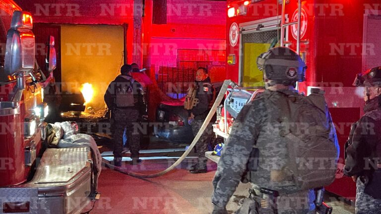 Registran incendio en calle Empalme