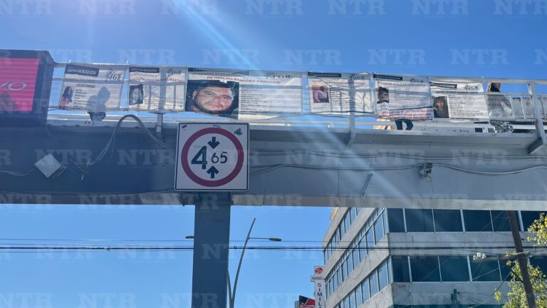 Reinstalan fichas de búsqueda en puente peatonal