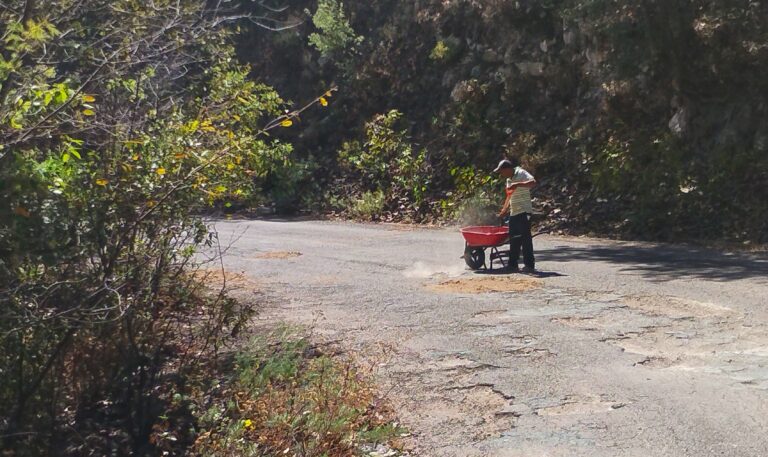 Hipólito asume la tarea de restaurar carretera estatal
