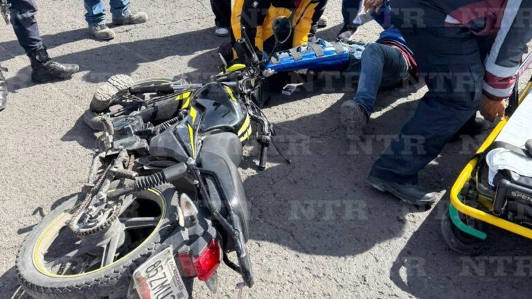 Se accidenta motociclista en calzada Proaño