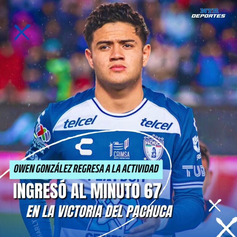 Owen González juega en la victoria del Pachuca