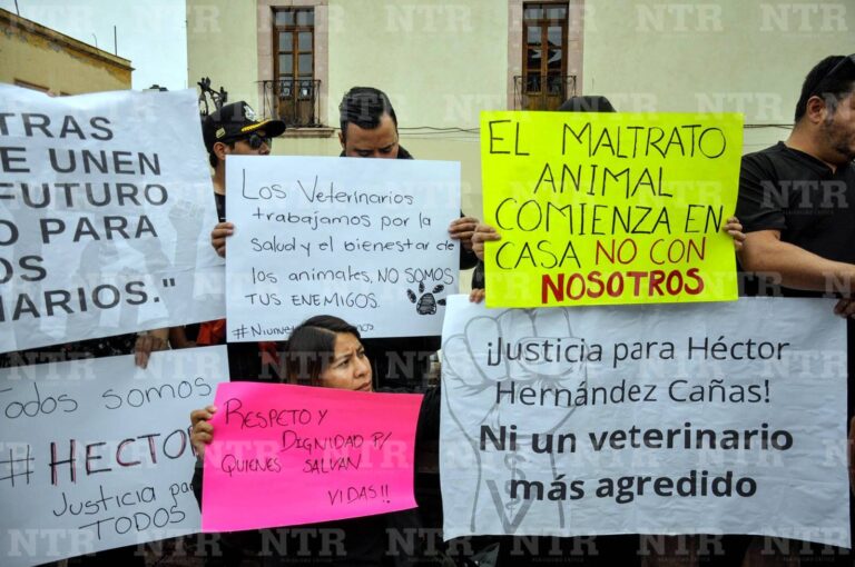Protestan por asesinato del veterinario Héctor