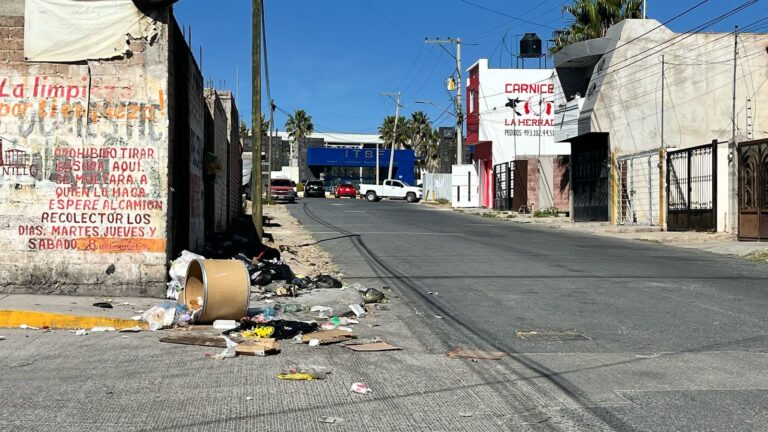 Dejan sin servicio de Limpia a habitantes de la colonia Solidaridad