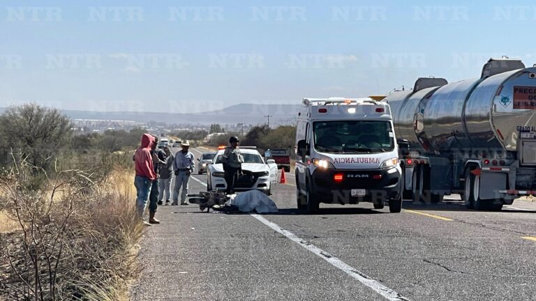 Muere motociclista en el entronque al Baluarte y Bañuelos