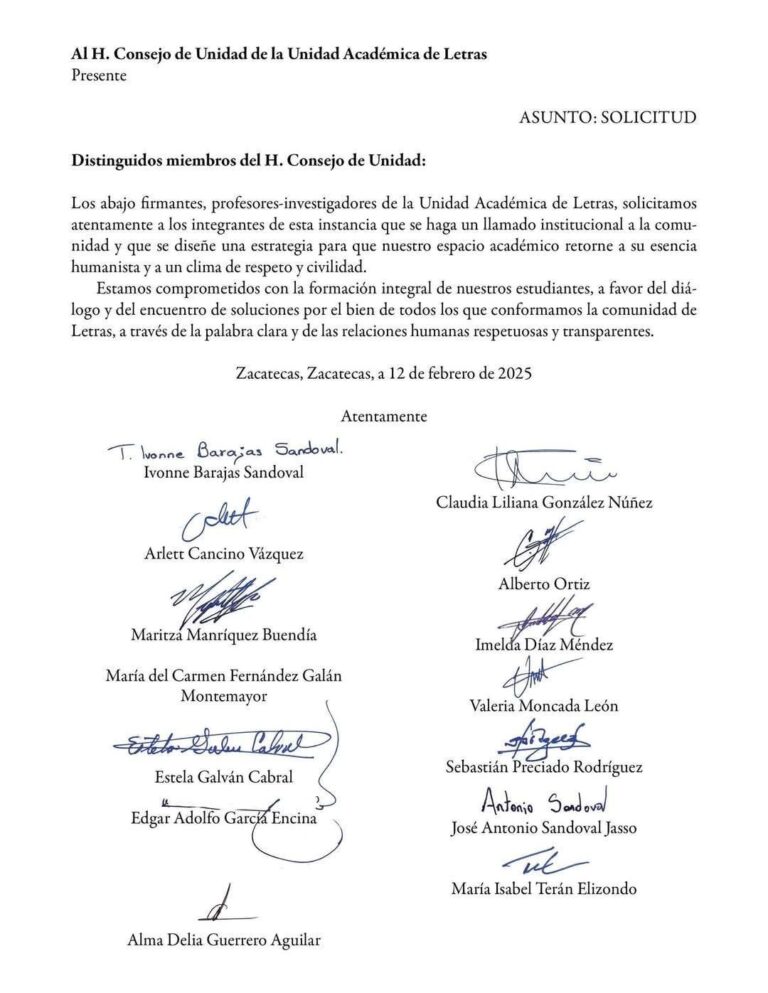 Docentes, a favor de diálogo en Letras