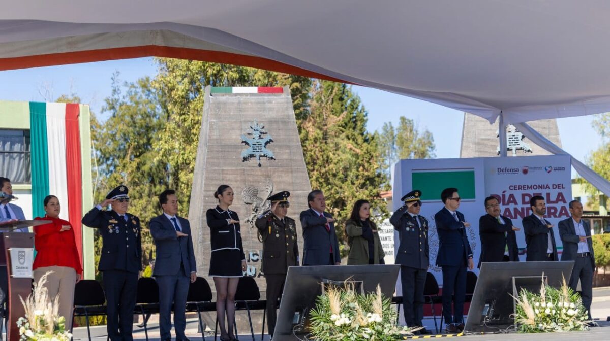 Encabeza DMA ceremonia por el Día de la Bandera - NTR Zacatecas