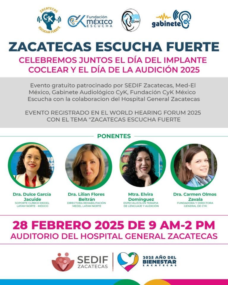 Organizan conferencias por Día del Implante Coclear y Día de la Audición