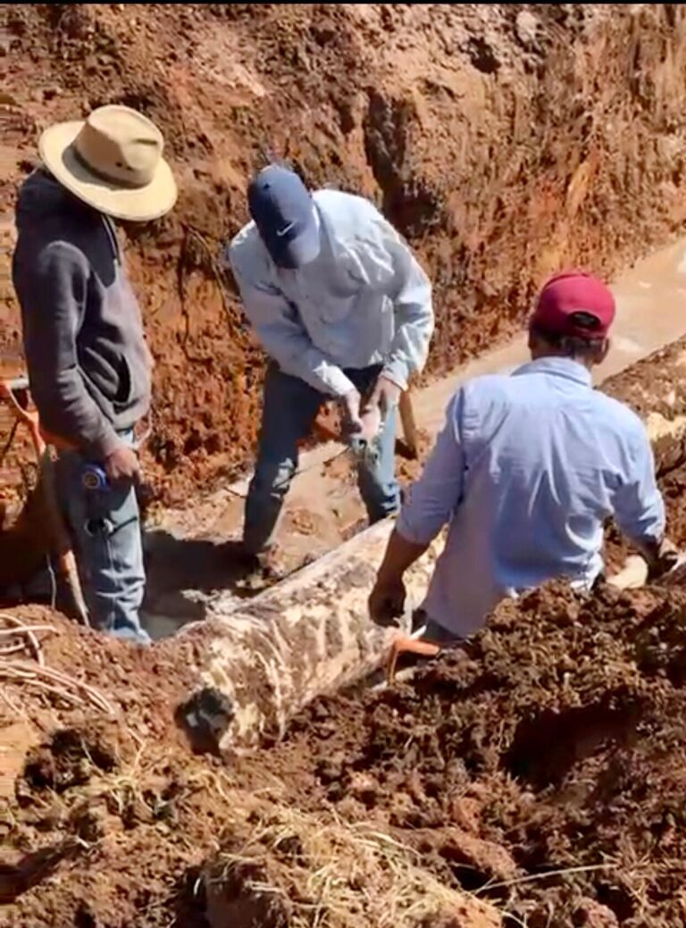 Reparación en tuberías afecta a varias colonias