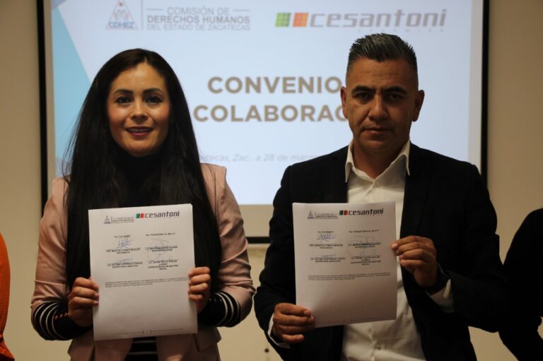 CDHEZ y Cesantoni unen esfuerzos por los derechos humanos