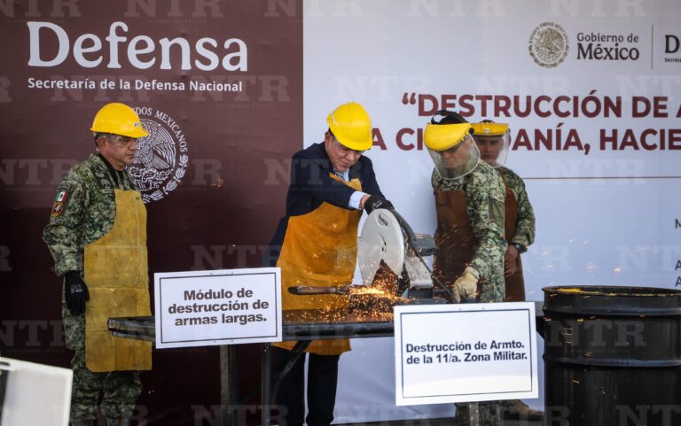 Destruyen 114 armas confiscadas a la delincuencia organizada