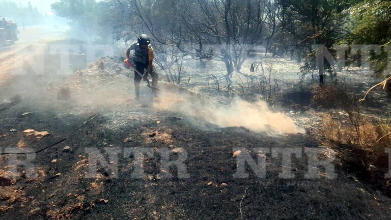 Sofocan fuerte incendio en Fresnillo