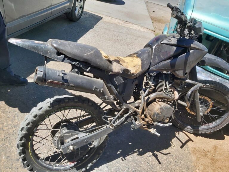 Recuperan motocicleta robada en Guadalupe
