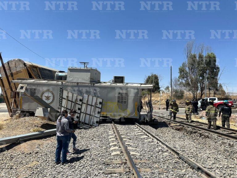 Se descarrila vagón; viajaban agentes de la GN