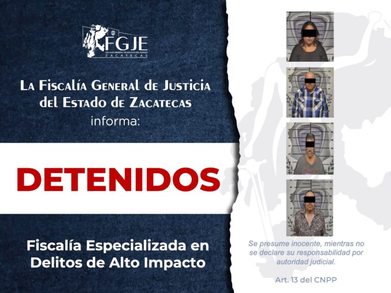 Liberan a víctima menor de edad y detienen a cuatro personas