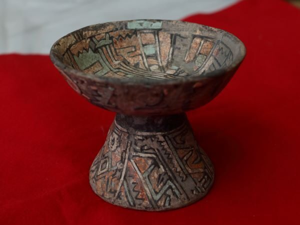 Restaura INAH copa ceremonial procedente de Alta Vista