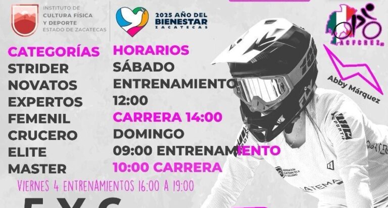 Zacatecas se prepara para la 3ª Copa Nacional BMX