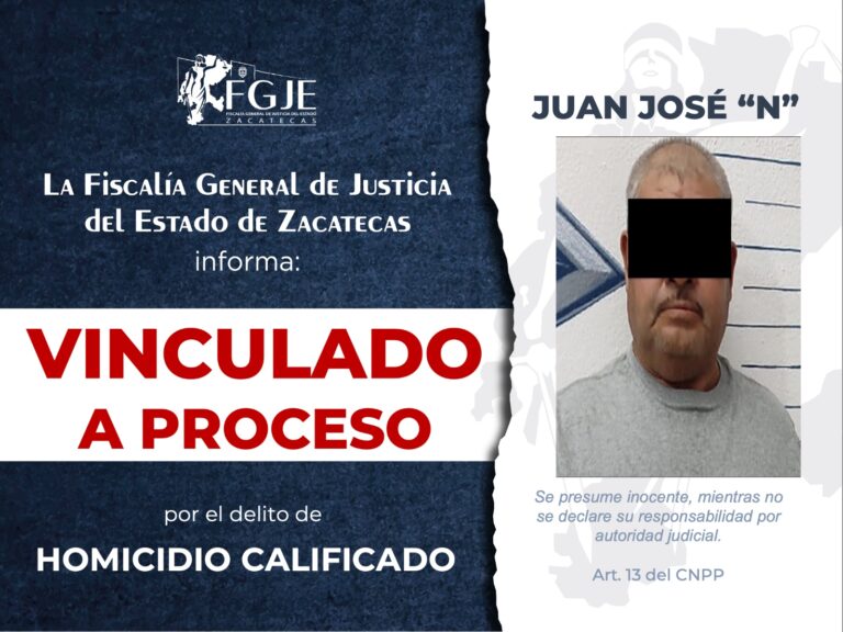 Vinculan a Juan José por homicidio calificado