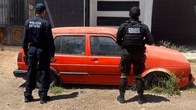Aseguran vehículo con reporte de robo en El Jaralillo