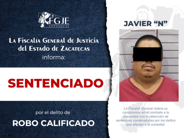 Imponen pena de seis años por robo calificado