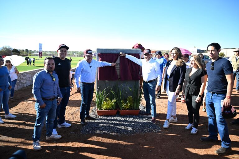 Inauguran cancha de pasto sintético en Santa Mónica