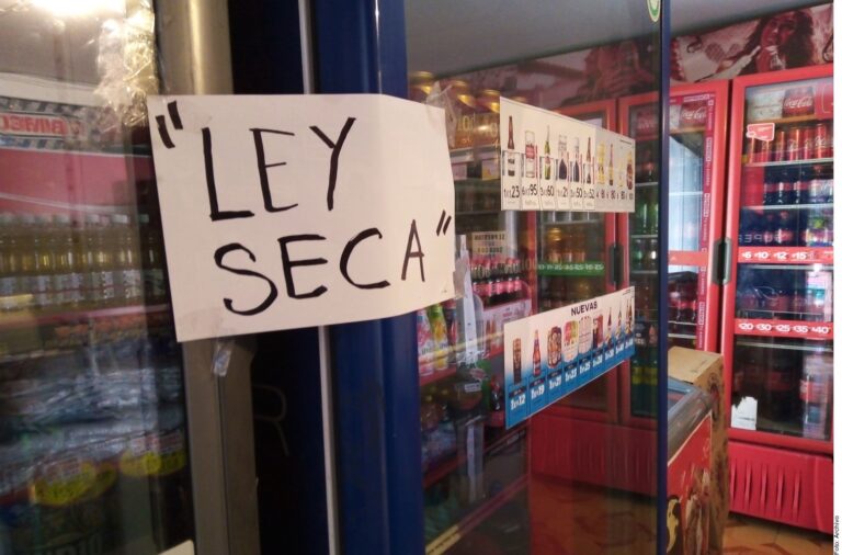 Inicia ley seca a partir del domingo