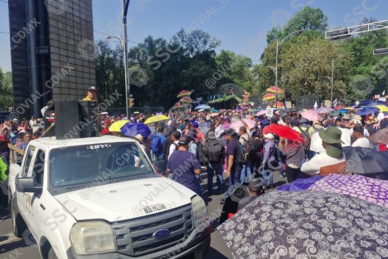 Protesta CNTE en Circuito Interior y Reforma