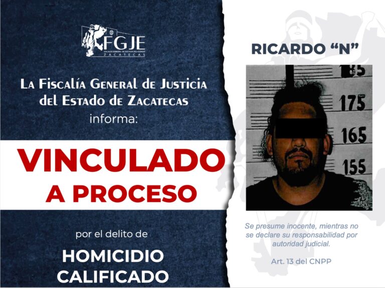 Dictan prisión preventiva para coautor de homicidio