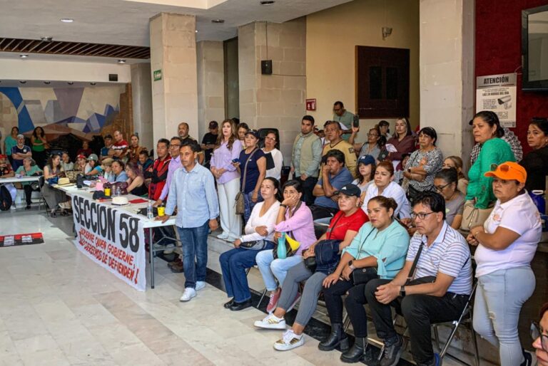 SNTE 58 finaliza paro; la 34 sigue