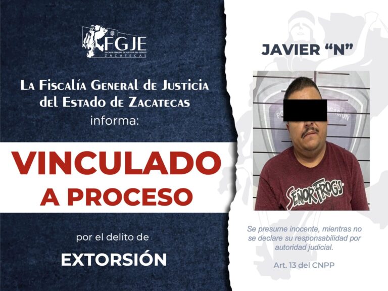Lo vinculan por el delito de extorsión