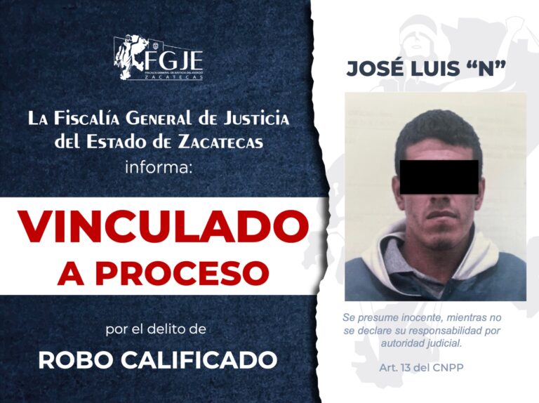 Dictan prisión preventiva para vinculado a proceso