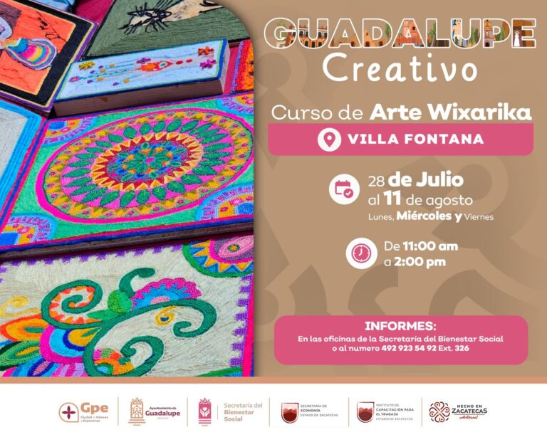 Invitan a Cursos de Verano Artesanales «Guadalupe Creativo»