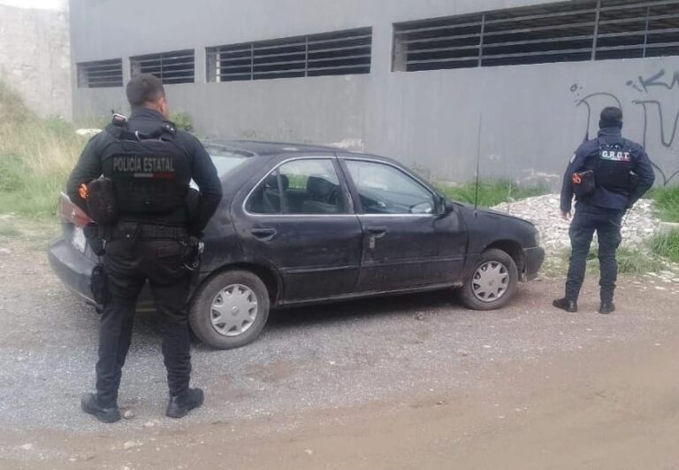 Localizan vehículo robado en la Luis Donaldo Colosio