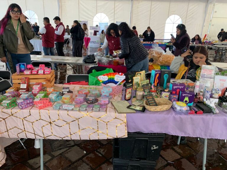 Participan instituciones en feria social del orgullo