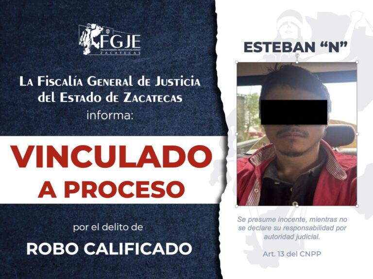 Vinculan a Esteban por el delito de robo